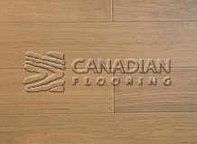 White Oak, Canfloor, 6.5" x 3/4", Wire-Brushed FinishColor:  Latte

                                 Engineered Flooring Ajax