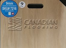 Luxury Vinyl Flooring, Canfloor, Vancouver Collection,  9.0 mm, with 2.0 mm IIC-73/STC-72 underpadColor: 7216

                                 Vinyl Flooring St. Catharines - Niagara Falls