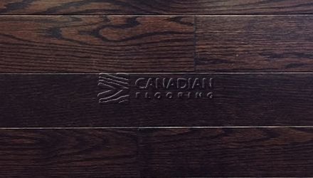 Solid Red Oak,  Panache, <br>Wire-Brushed Finish <br> 3-1/4", &nbsp 4-1/4" <br>Color: Mocha
