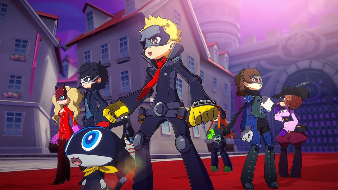 Morgana, Joker, Ana and the rest of the Phantom Thieves prepare to be surrounded in Persona 5 Tactica