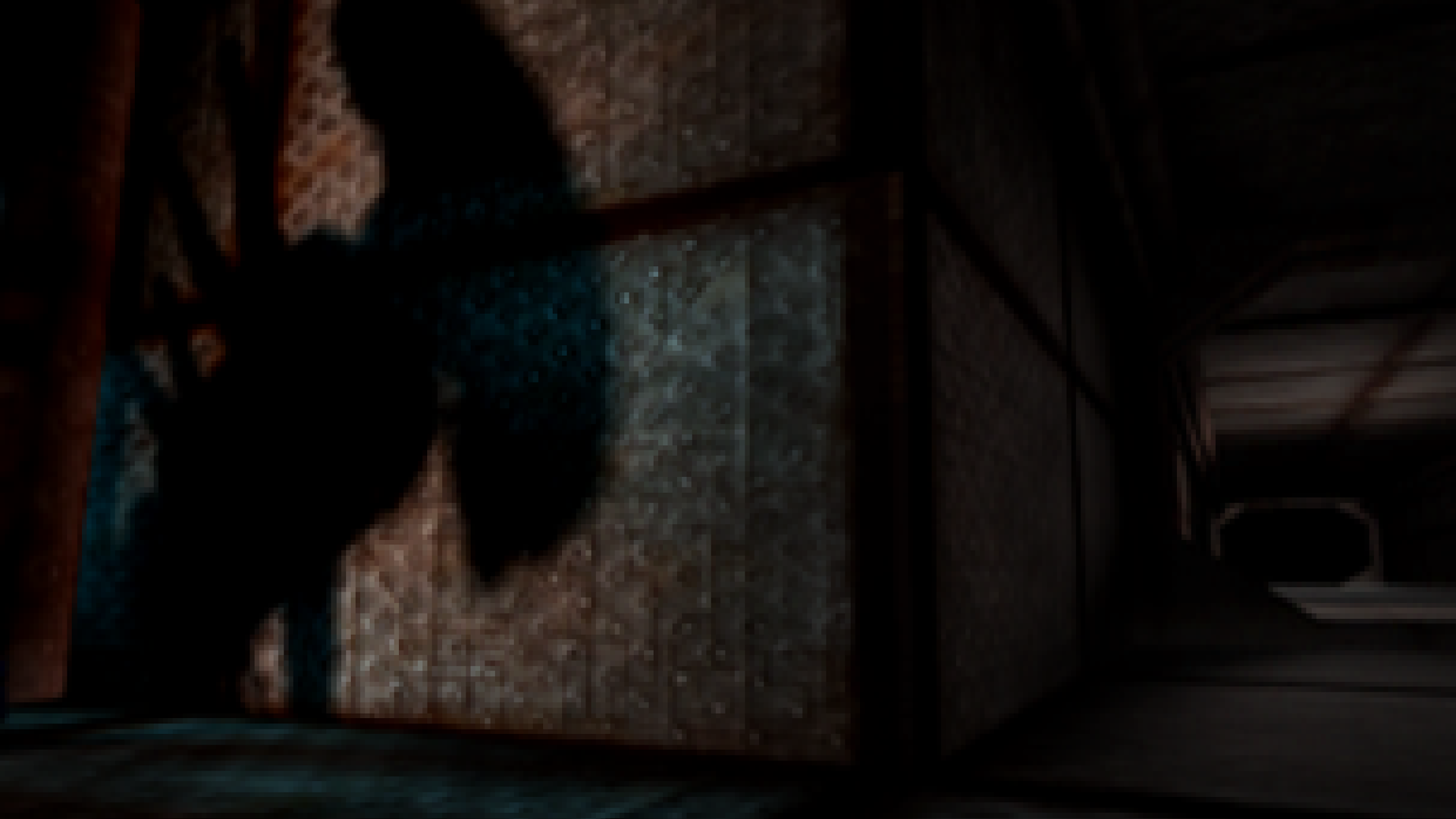 An alien shadow stalks the halls of a derelict spaceship