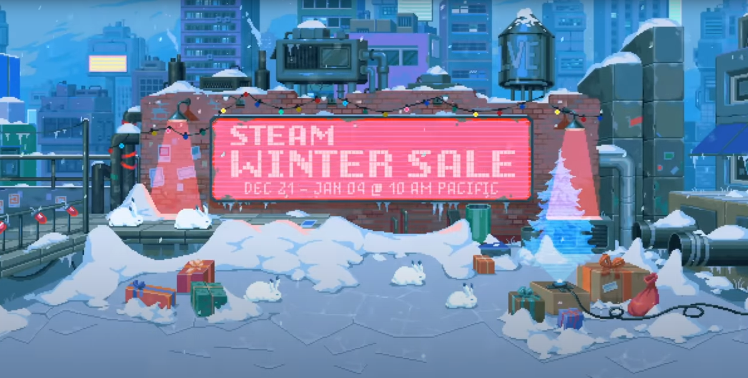 Key art for the Steam Winter Sale